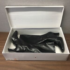 Pesaro Women's Leather-Style High Heel Boots